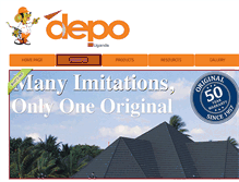 Tablet Screenshot of depo-uganda.net